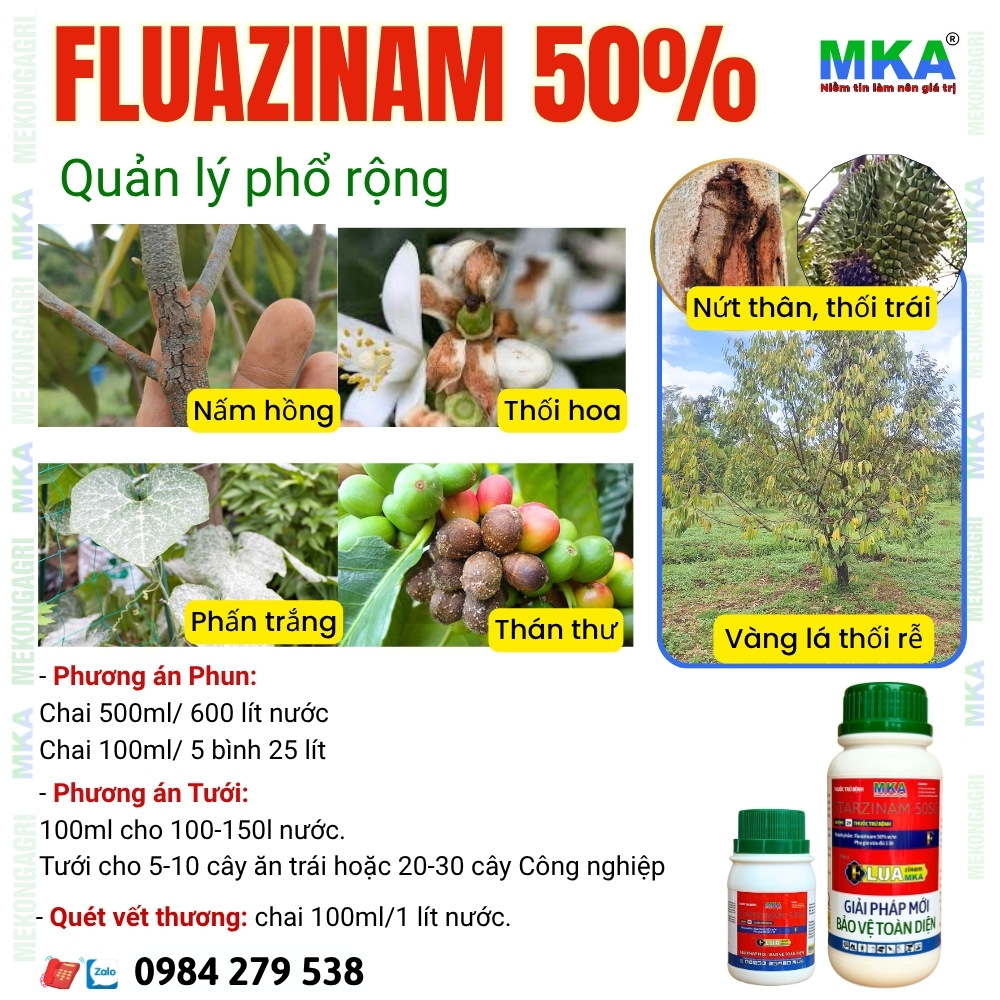 Fluazinam quản lý bệnh gì?